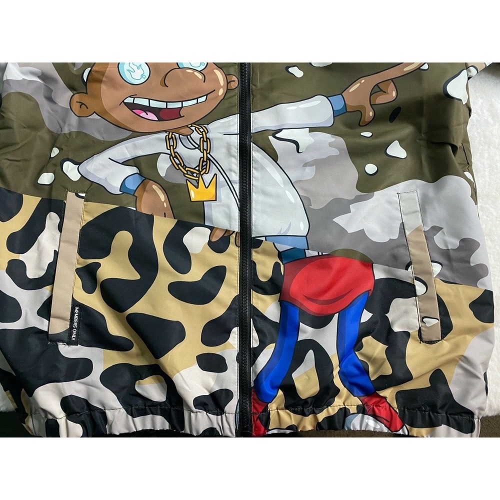 Member Only X Nickelodeon Hey Arnold Camouflage Hooded Jacket Size Large. - Picture 9 of 10